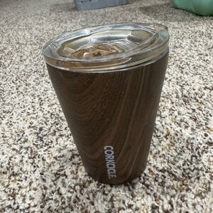 Corkcicle Wood Grain Coffee Tumbler